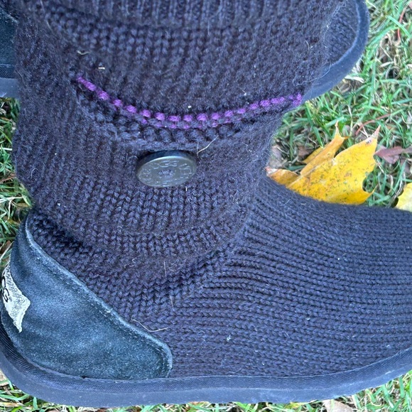 UGG black sweater boots womens size 9 - Picture 2 of 10